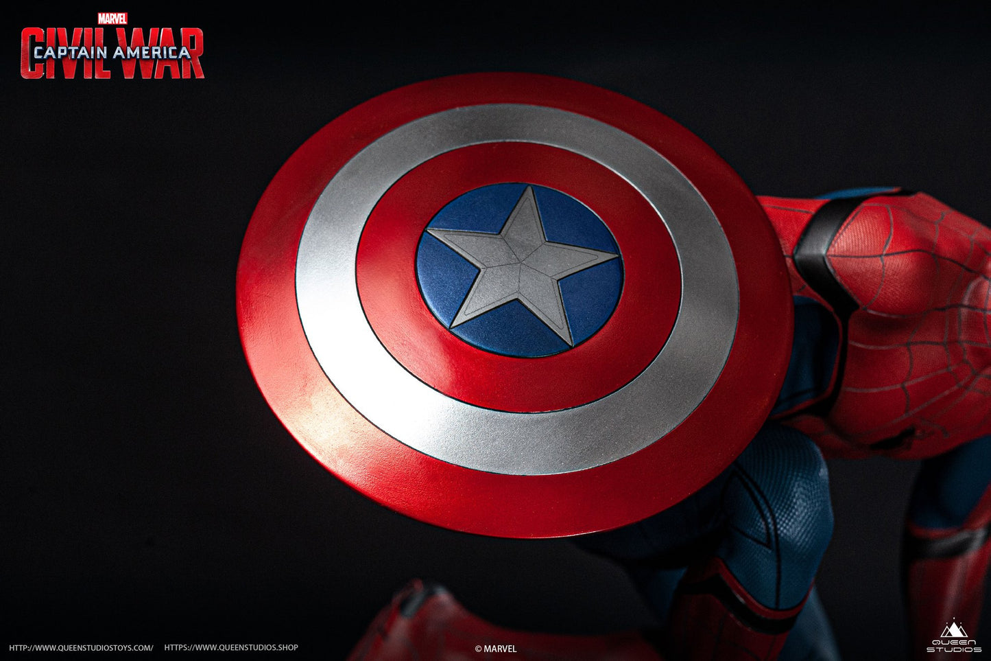 Queen Studios Spider-Man 1/4 Scale Captain America: Civil War Statue (Premium Edition)