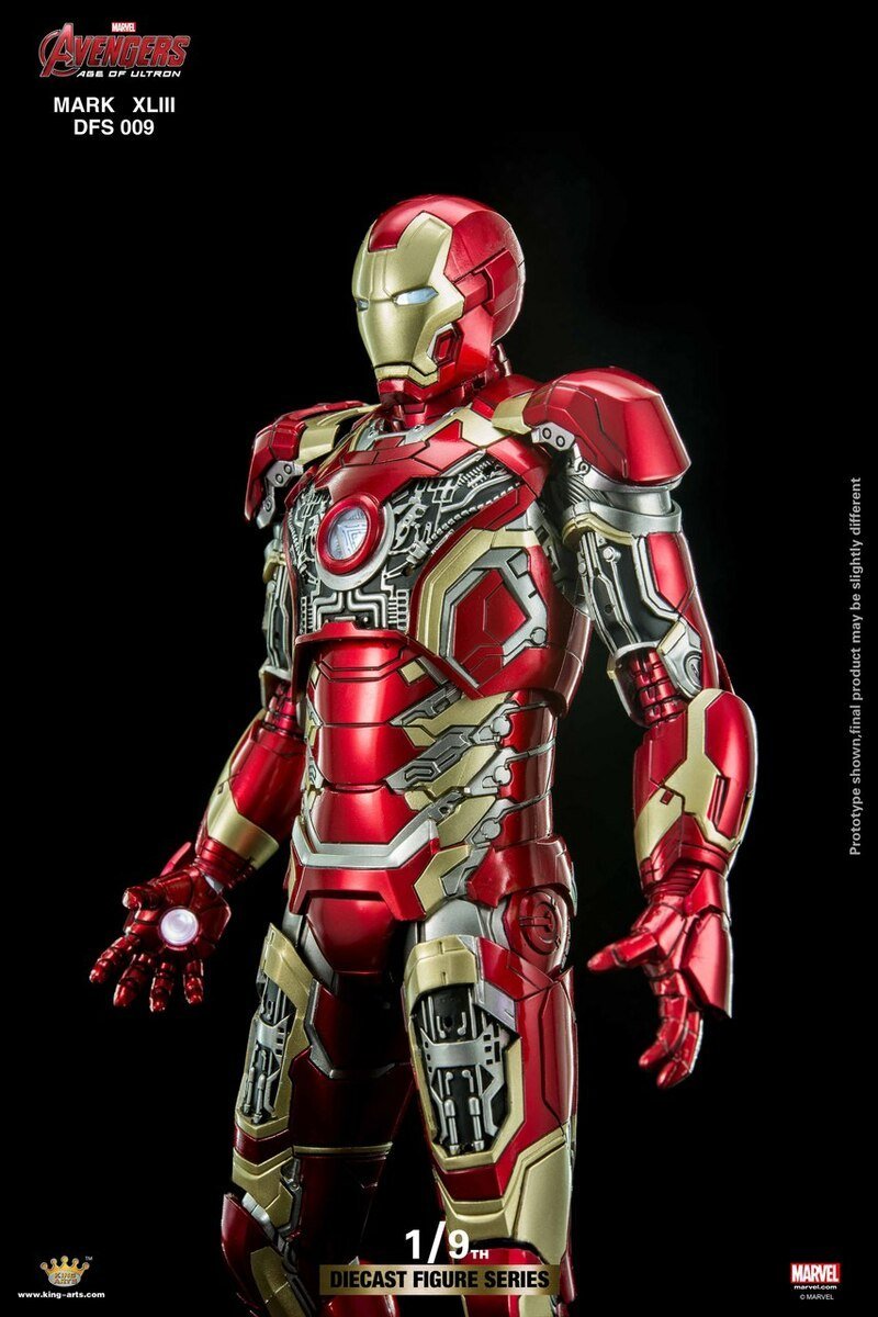 King Arts 1:9 Scale Iron Man Mark XLIII Collectible Figure