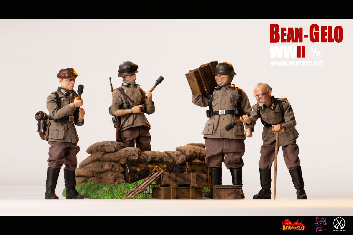 POPTOYS 1:12 Scale Scene Props Series - Six-Man Battlefield Platform Scene