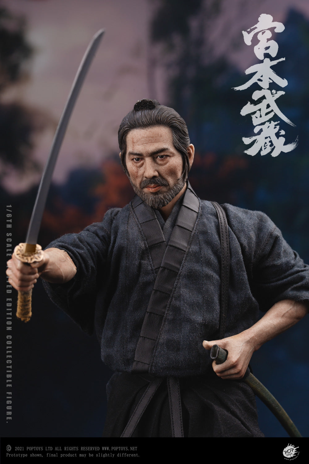 POPTOYS 1:6 Scale Miyamoto Musashi Action Figure