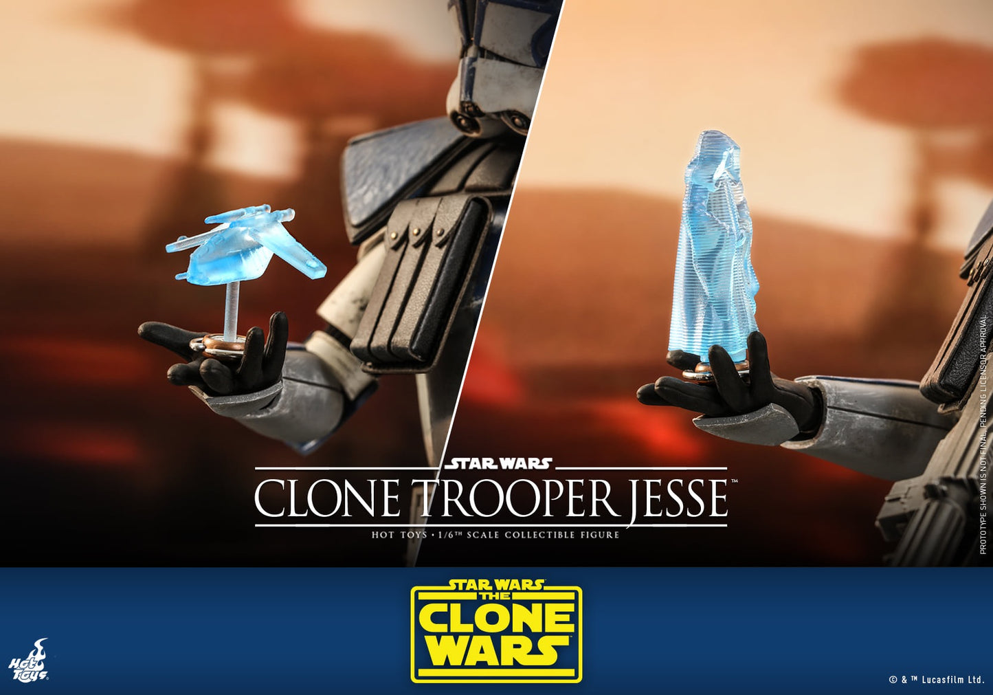 Hot Toys 1:6 Scale Star Wars : The Clone Wars™ - Clone Trooper Jesse™ Collectible Figure TMS064