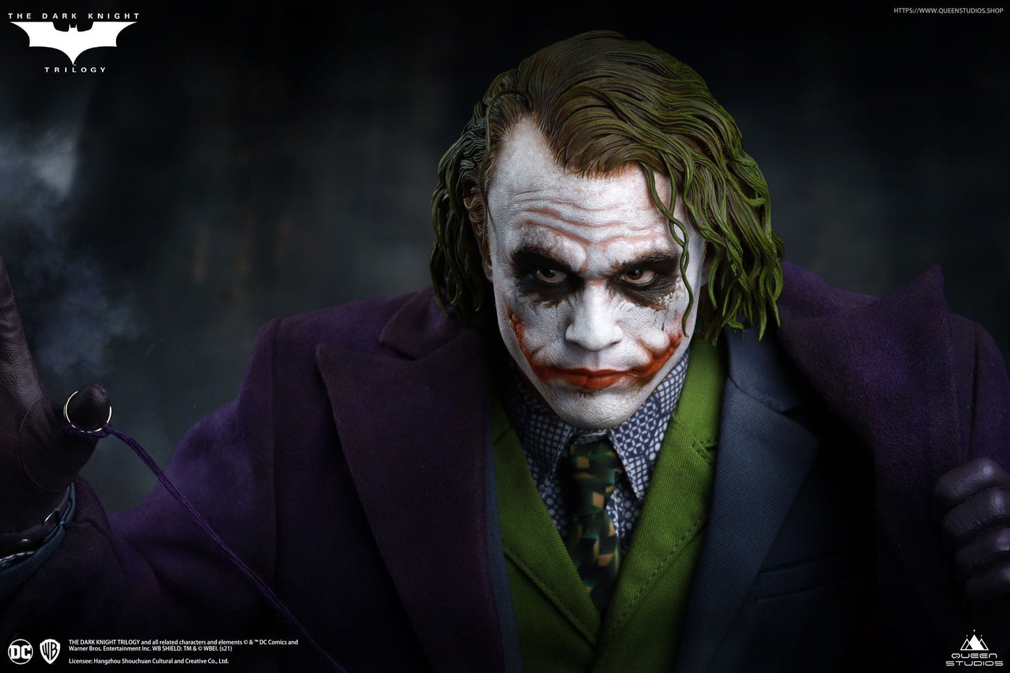 Queen Studios The Dark Knight  Heath Ledger Joker 1:4 Scale Collectible Statue (Standard Edition)(Sculpted Hair)