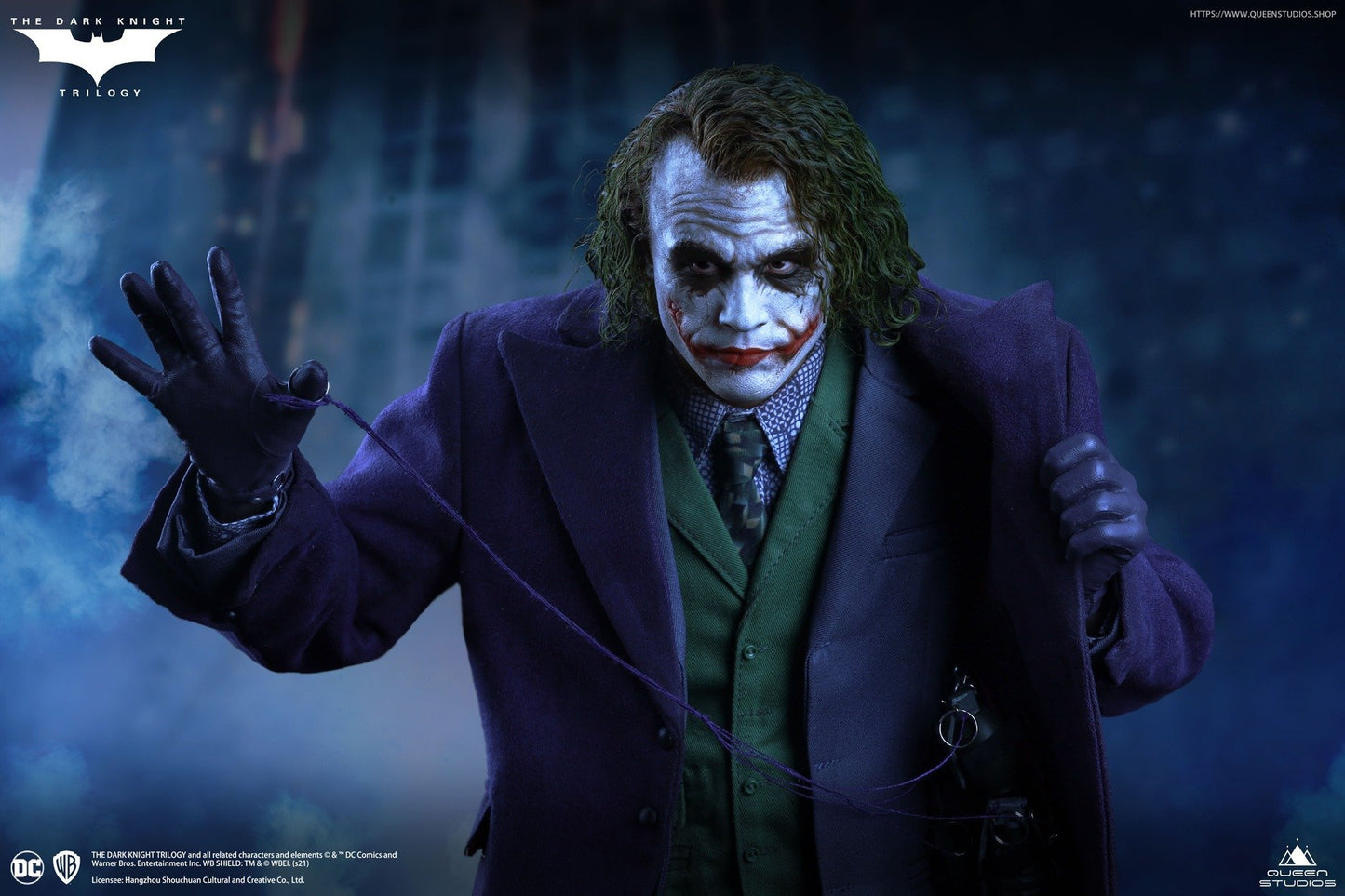 Queen Studios The Dark Knight  Heath Ledger Joker 1:4 Scale Collectible Statue (Standard Edition)(Sculpted Hair)