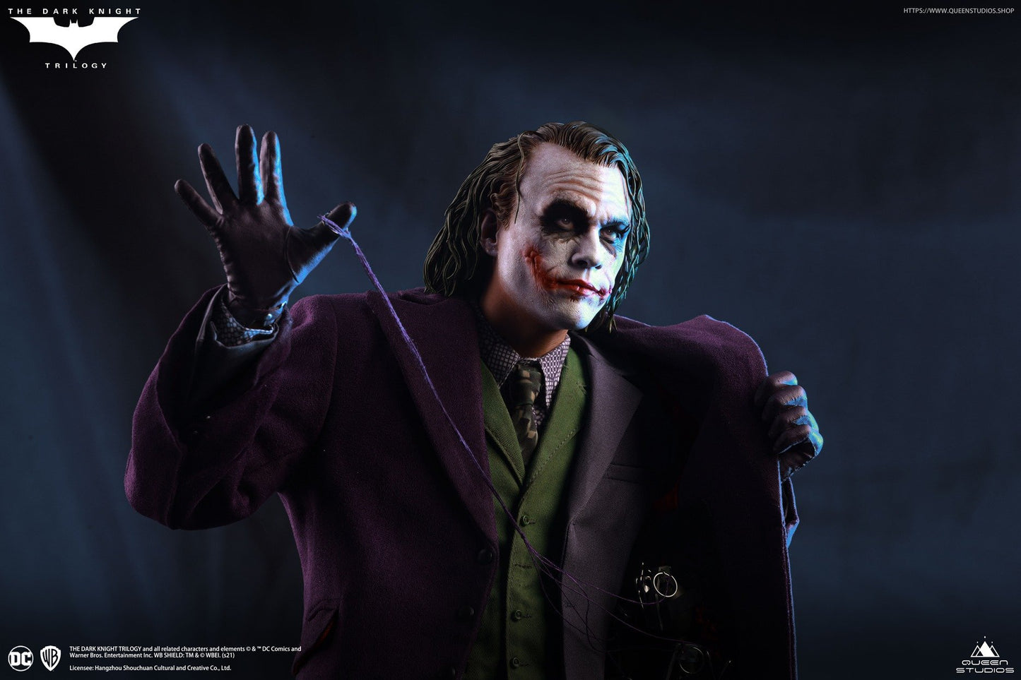 Queen Studios The Dark Knight  Heath Ledger Joker 1:4 Scale Collectible Statue (Standard Edition)(Sculpted Hair)