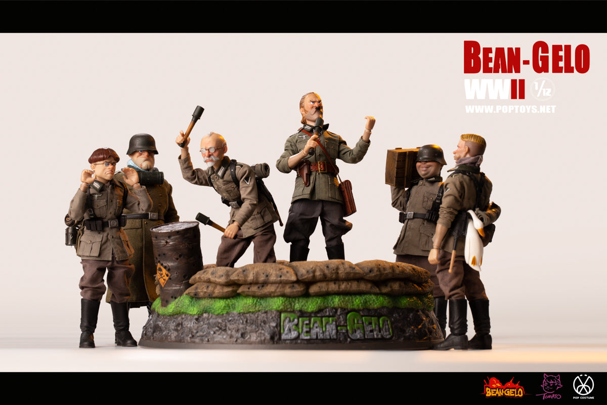 POPTOYS 1:12 Scale Scene Props Series - Six-Man Battlefield Platform Scene