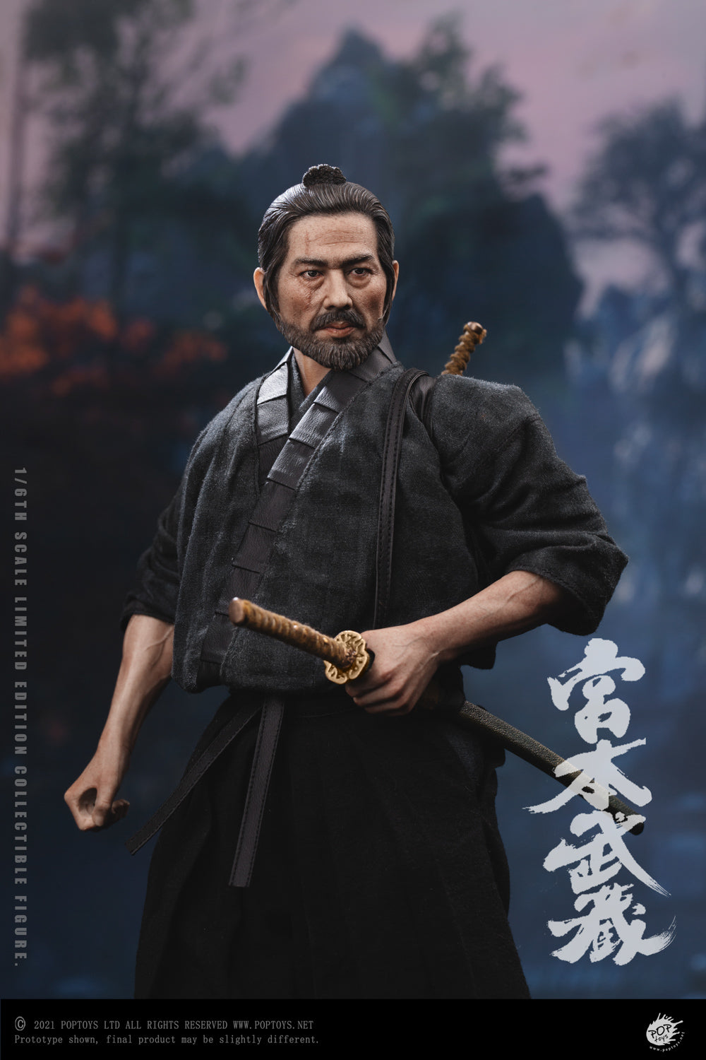 POPTOYS 1:6 Scale Miyamoto Musashi Action Figure