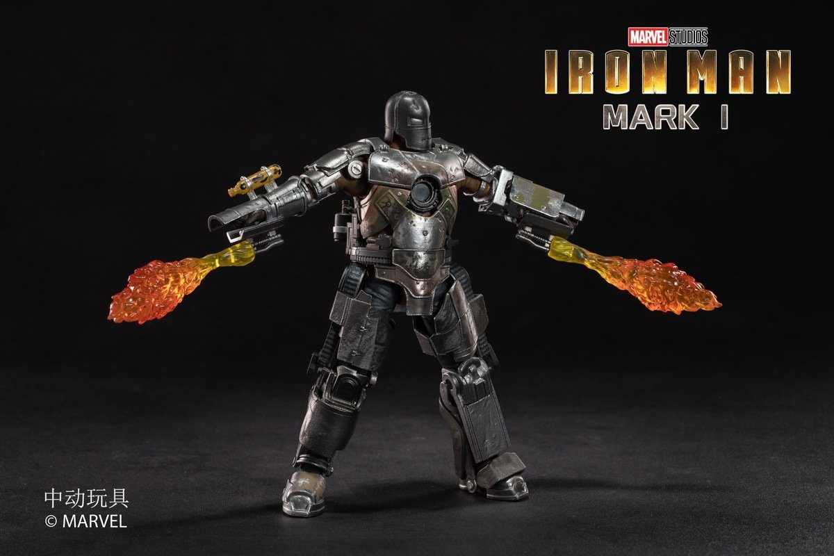 ZD Toys Iron Man Mark I 1:10 Scale Collectible Figure ( No Light Up Function )