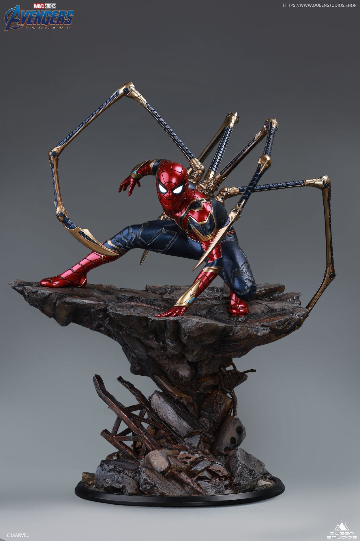 Queen Studios Iron Spider-Man 1/4 Scale Statue (Deluxe Version)