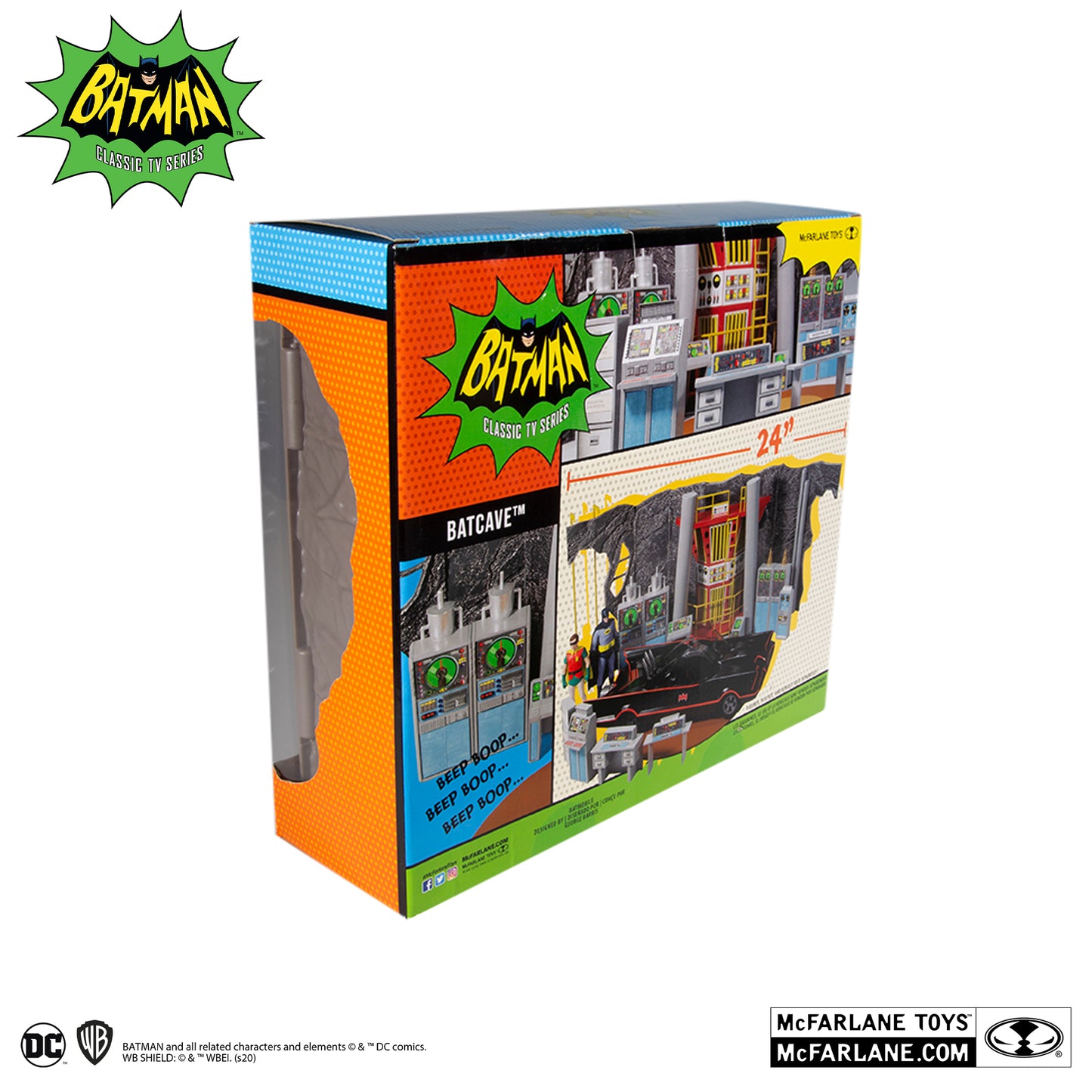 Mcfarlane Toys DC Retro 6in – Batman 66 – Batcave Playset