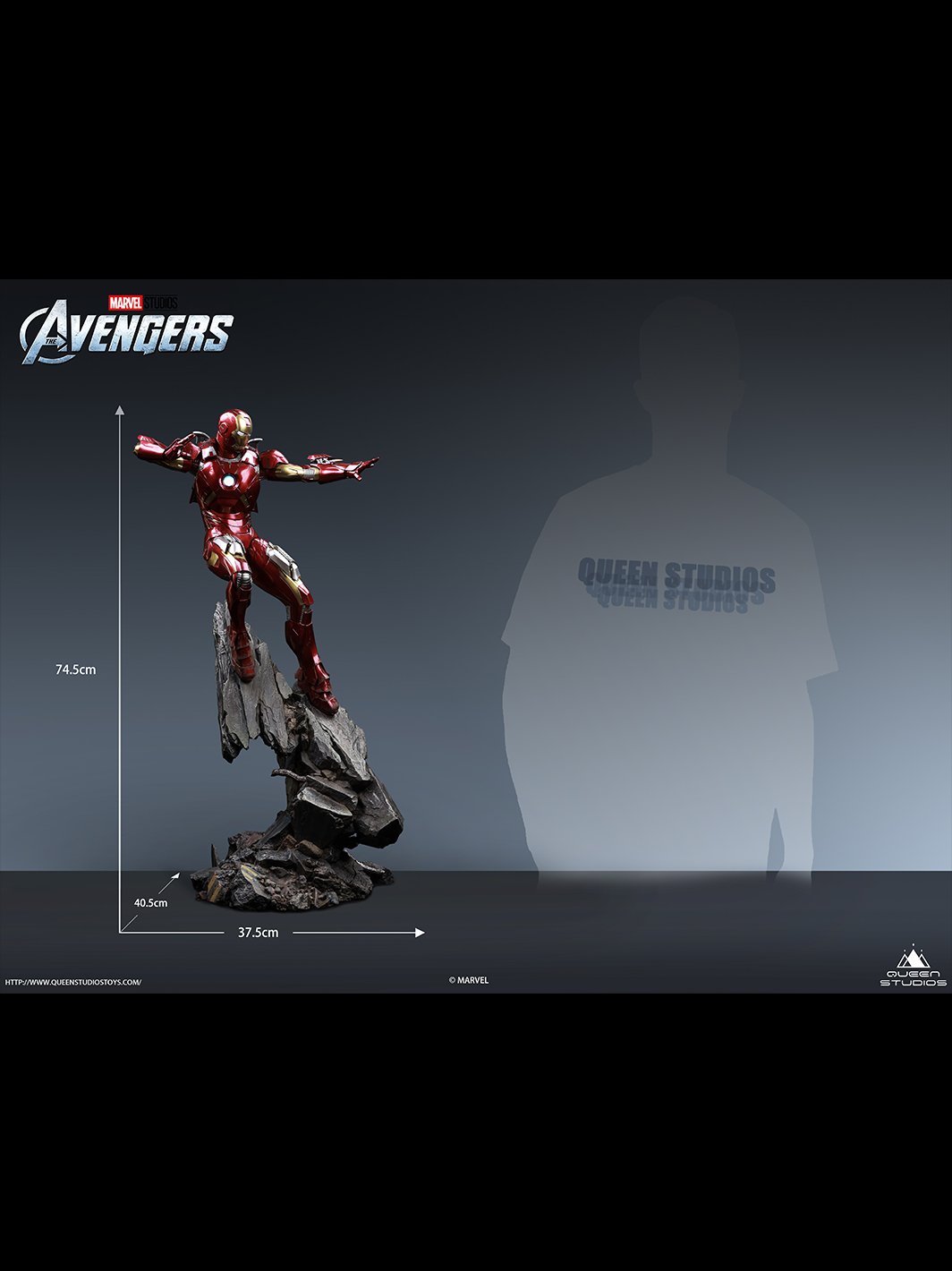 Queen Studios Iron Man Mark VII  1:4 Scale Collectible Statue