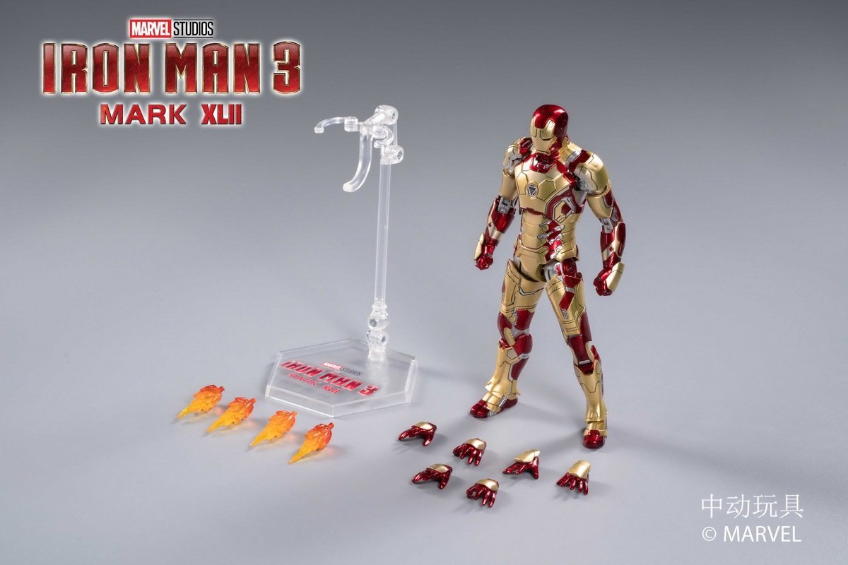 ZD Toys Iron Man III Mark XLII 1:10 Scale Collectible Figure ( No Light Up Function )