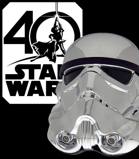 EFX Star Wars 40th Anniversary Stormtrooper Chrome Helmet