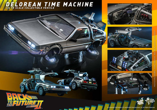 Hot Toys Back To The Future Ii Delorean Time Machine 1/6th Scale Collectible Vehicle MMS636