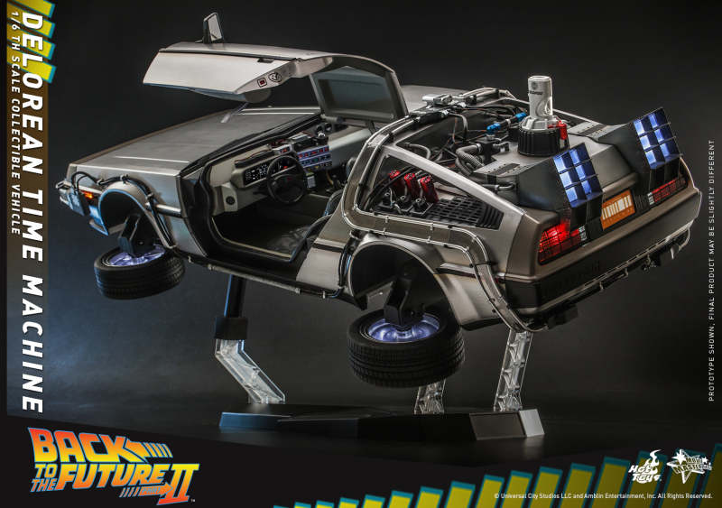 Hot Toys Back To The Future Ii Delorean Time Machine 1/6th Scale Collectible Vehicle MMS636