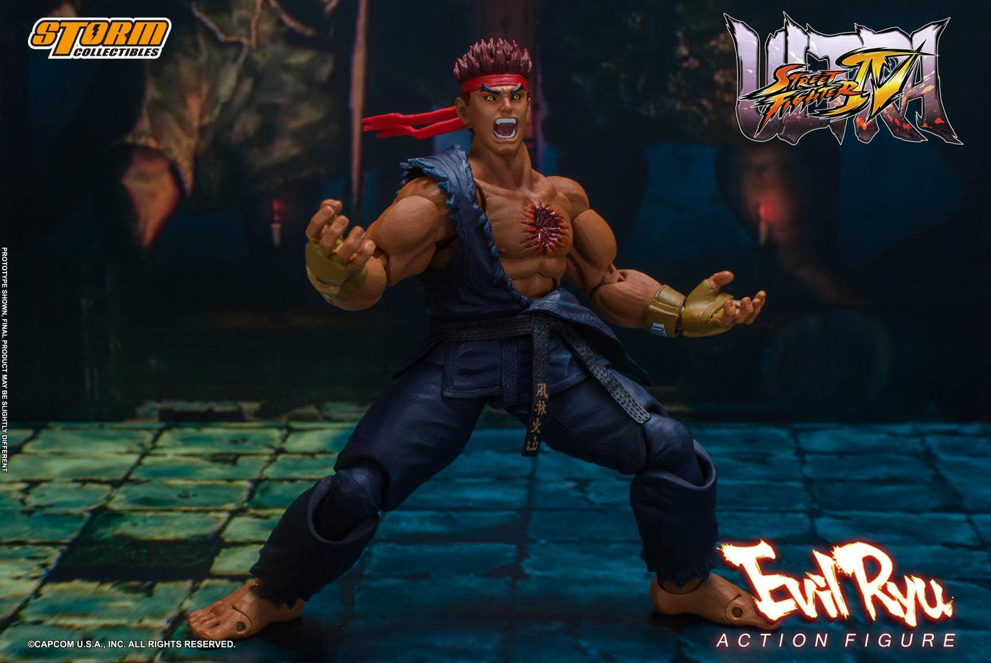 Storm Collectibles Street Fighter IV 1:12 Scale Evil Ryu figure