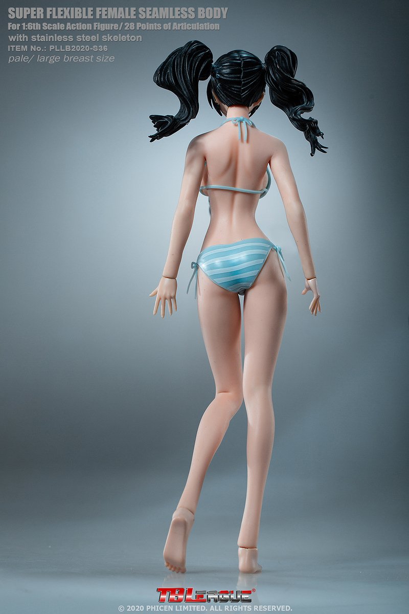 TBLeague S36 Anime Girls 1/6 Pale Skin Large Breast Anime Girls Seamless Body with Head Sculpt