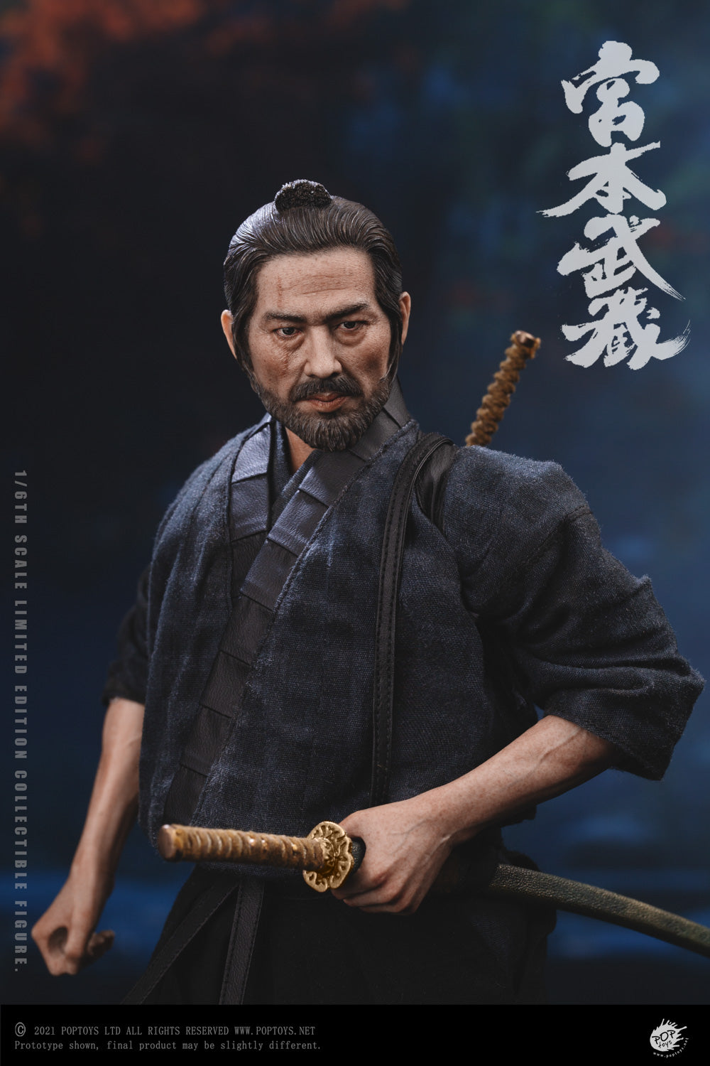 POPTOYS 1:6 Scale Miyamoto Musashi Action Figure