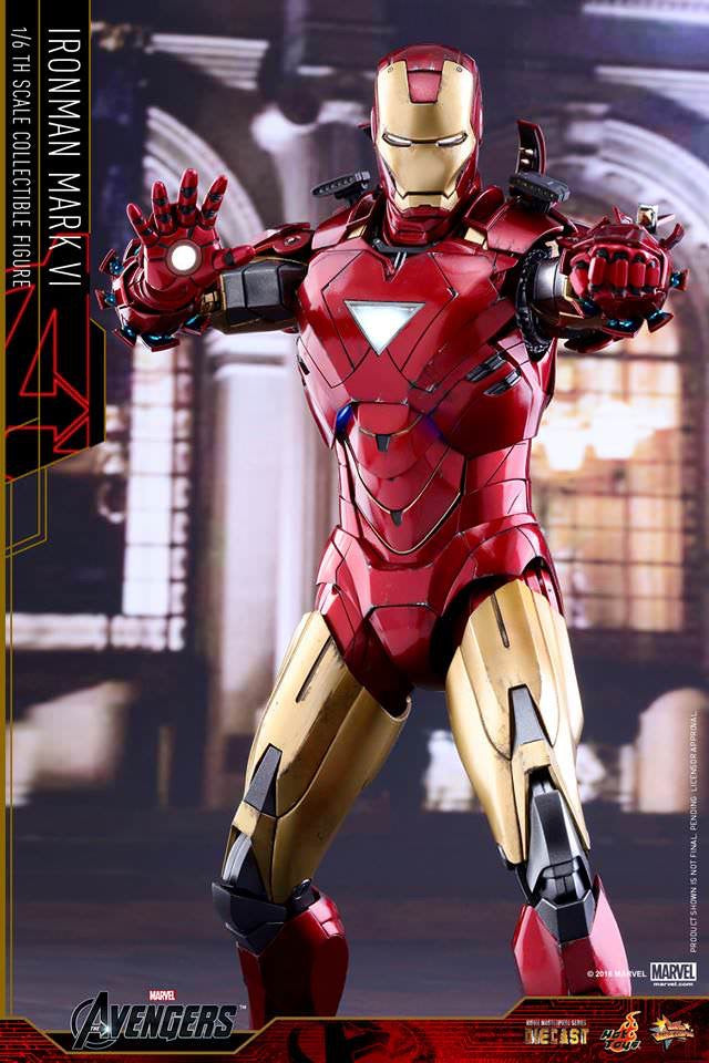 Hot Toys Avengers :Iron Man Mark 6 (Exclusive Edition) MMS378D17