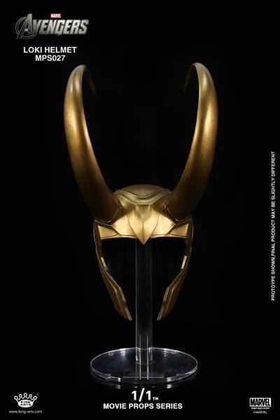 King Arts - Movie Props Series - The Avengers - 1/1th Scale Loki Helmet