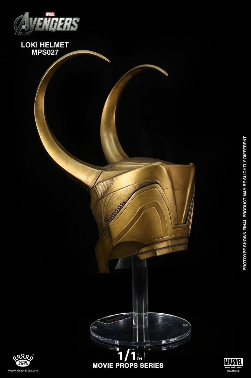 King Arts - Movie Props Series - The Avengers - 1/1th Scale Loki Helmet