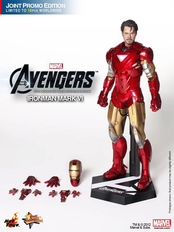 Hot Toys Avengers :Iron Man Mark VI Movie Promo Edition MMS171