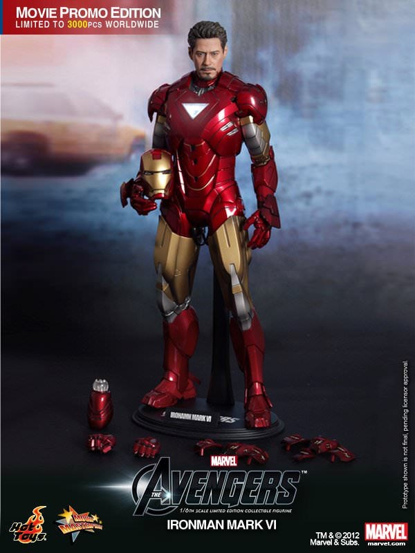 Hot Toys Avengers :Iron Man Mark VI Movie Promo Edition MMS171