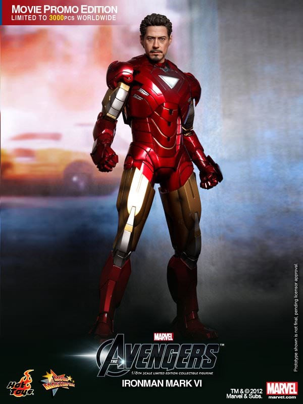 Hot Toys Avengers :Iron Man Mark VI Movie Promo Edition MMS171