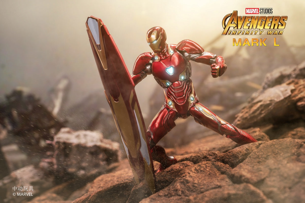 ZD Toys 1:10 Scale Collectible Figure Infinity War -Iron Man Mark L (Deluxe Version) ( NO  Light Up Function )