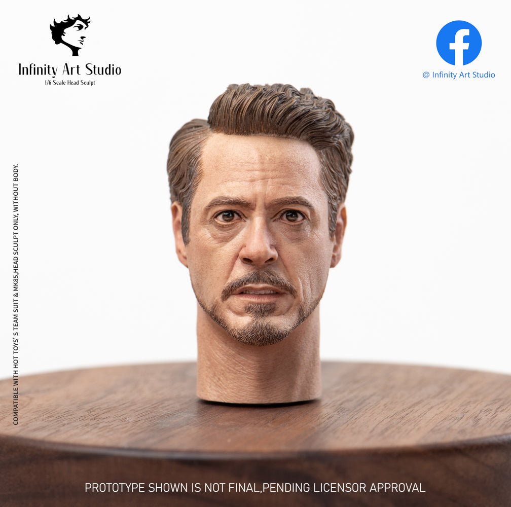 Infinity Art Studio 1:6 Scale Tony Normal Version Head Sculpt