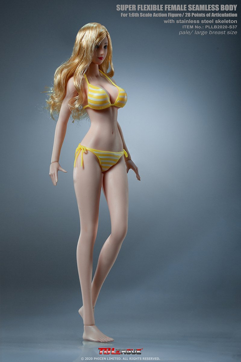 TBLeague S37A 1/6 Pale Skin Large Breast Anime Girls 1:6 Scale Body Series with Stainless Steel Skeleton