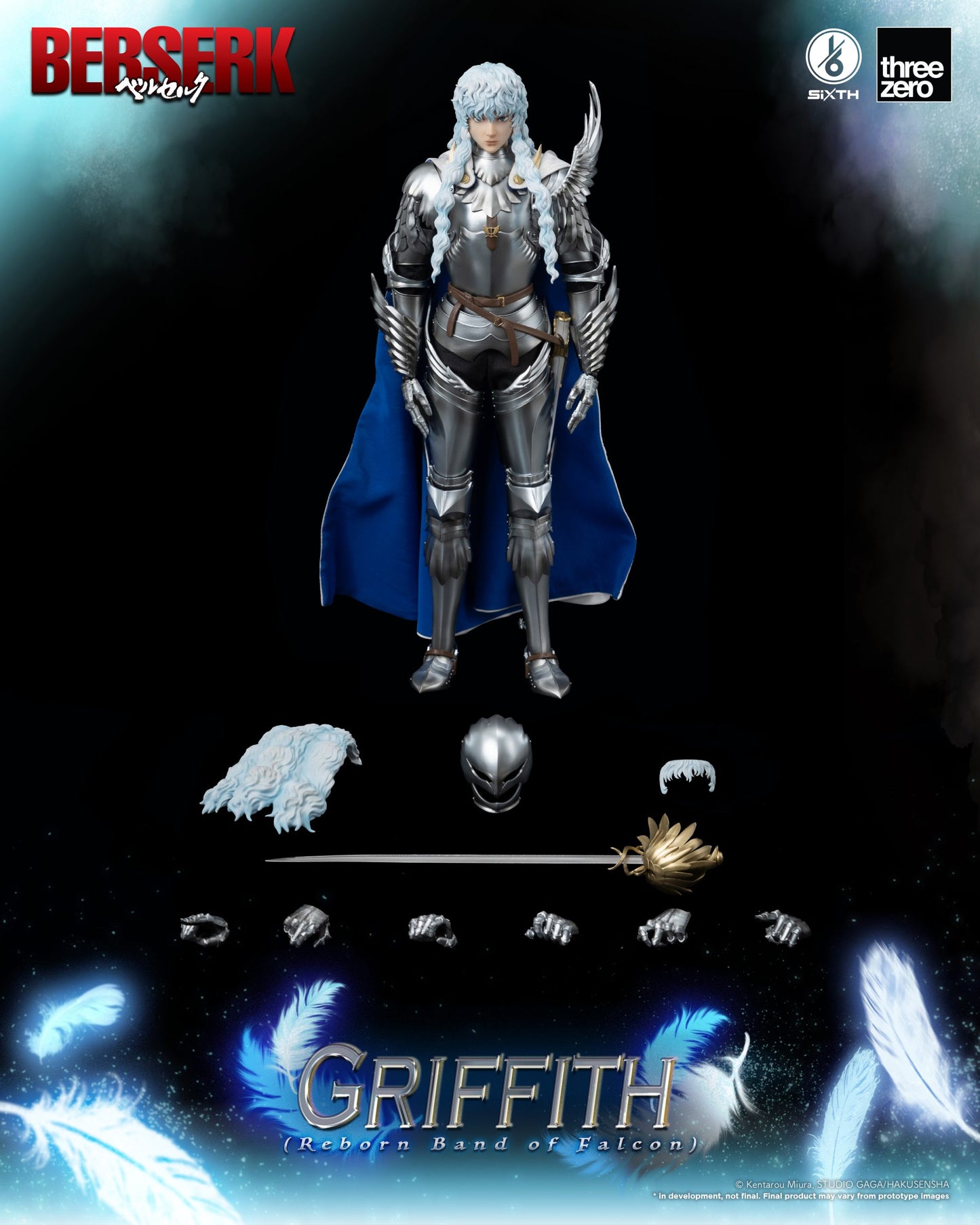 Threezero Berserk - Griffith (Reborn Band of Falcon) 1:6 Scale Collectible Figure