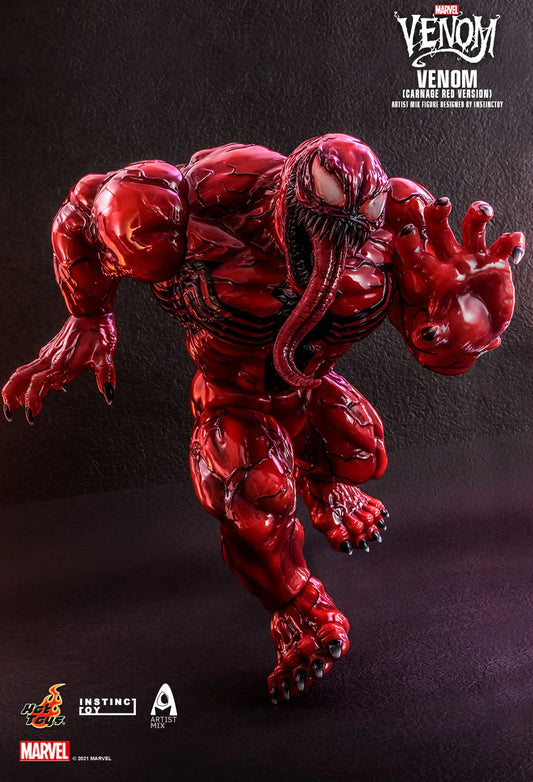 Hot Toys Venom (Comic) - Venom (Carnage Red Version) Artist Mix Figure Designed By Instinctoy AMC034