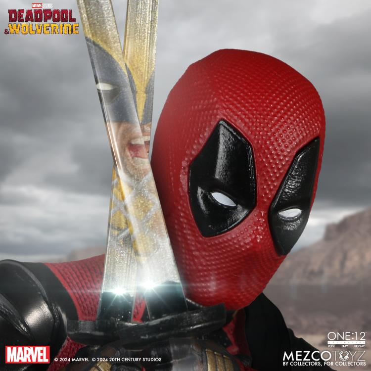 Mezco Toyz Deadpool &amp; Wolverine One: Deadpool (Deluxe Edition)1:12 Scale Collectible Figure 76213