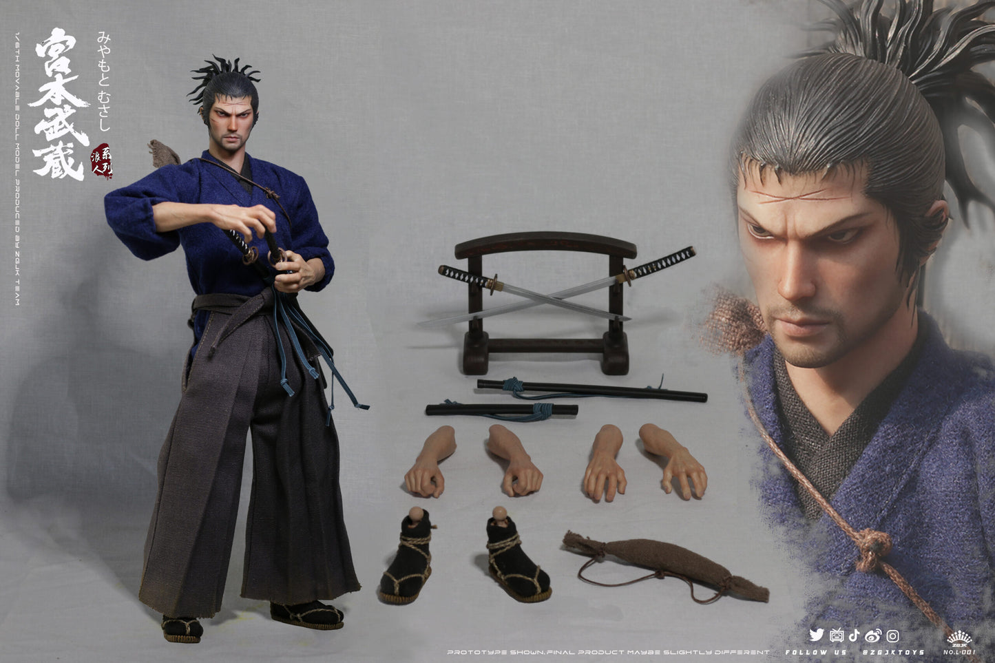 ZGJKToys 1:6 Scale Musashi Miyamoto