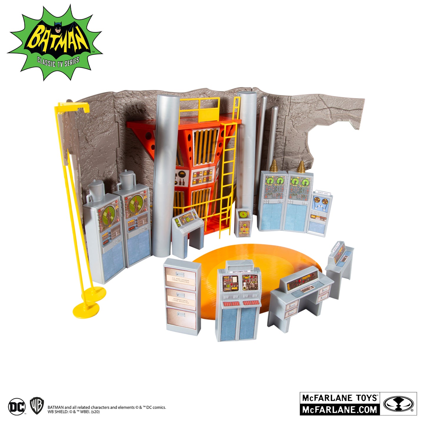 Mcfarlane Toys DC Retro 6in – Batman 66 – Batcave Playset