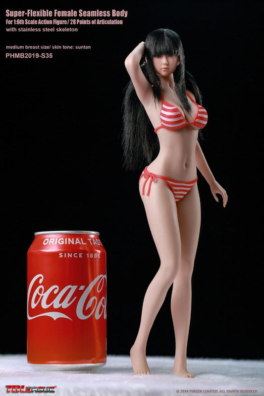 TBLeague S35 1:6 Scale Teenage Female Suntan Seamless Body With Head