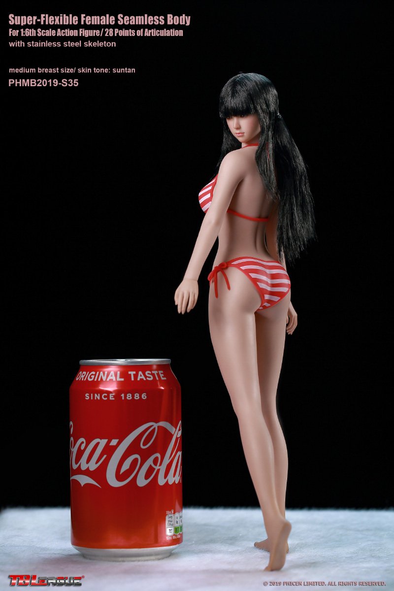 TBLeague S35 1:6 Scale Teenage Female Suntan Seamless Body With Head