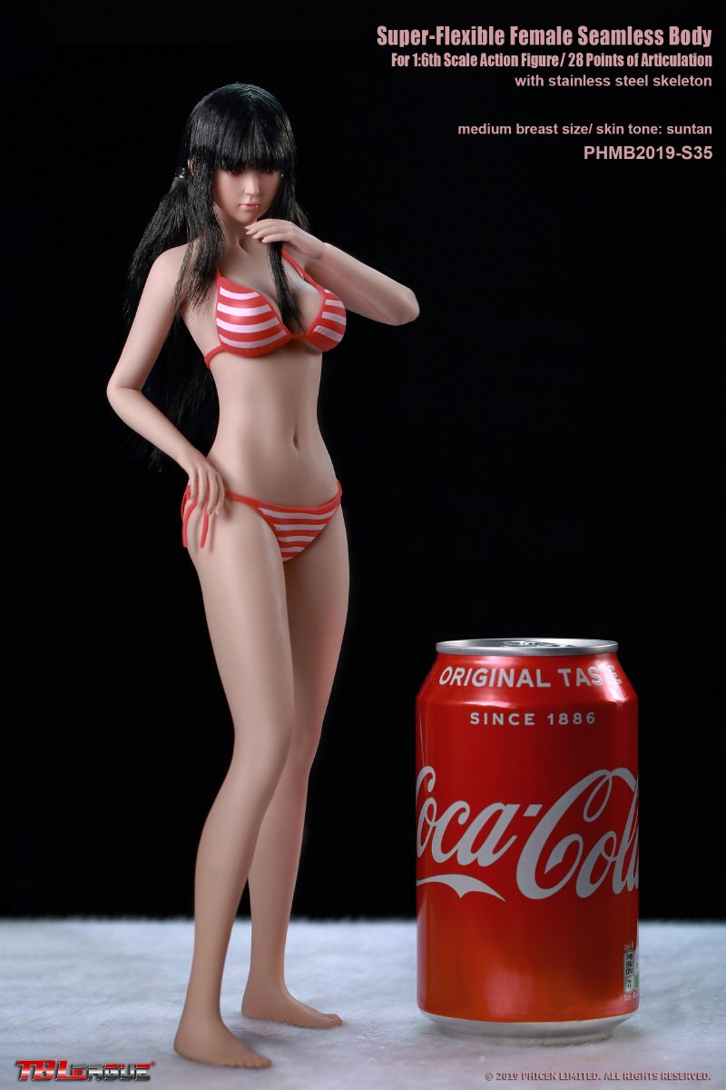 TBLeague S35 1:6 Scale Teenage Female Suntan Seamless Body With Head