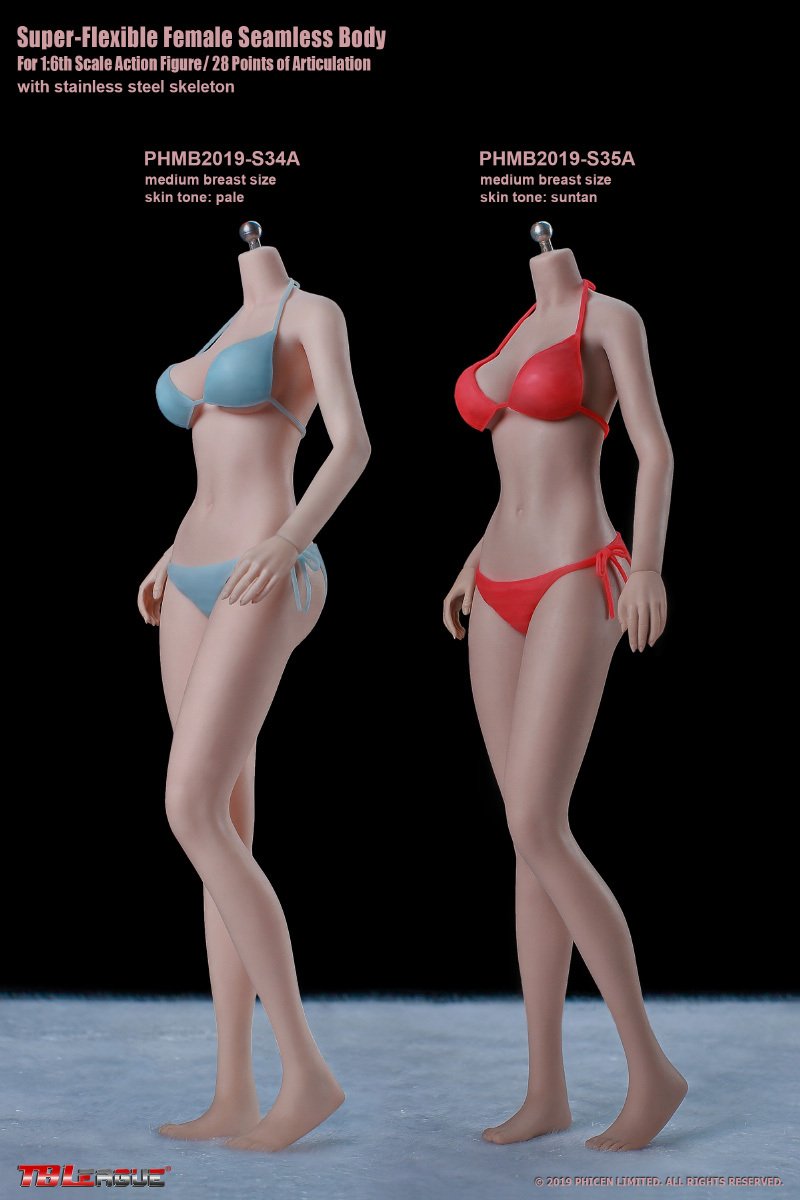 TBLeague S34A 1:6 Scale Teenage Female Pale Seamless Body