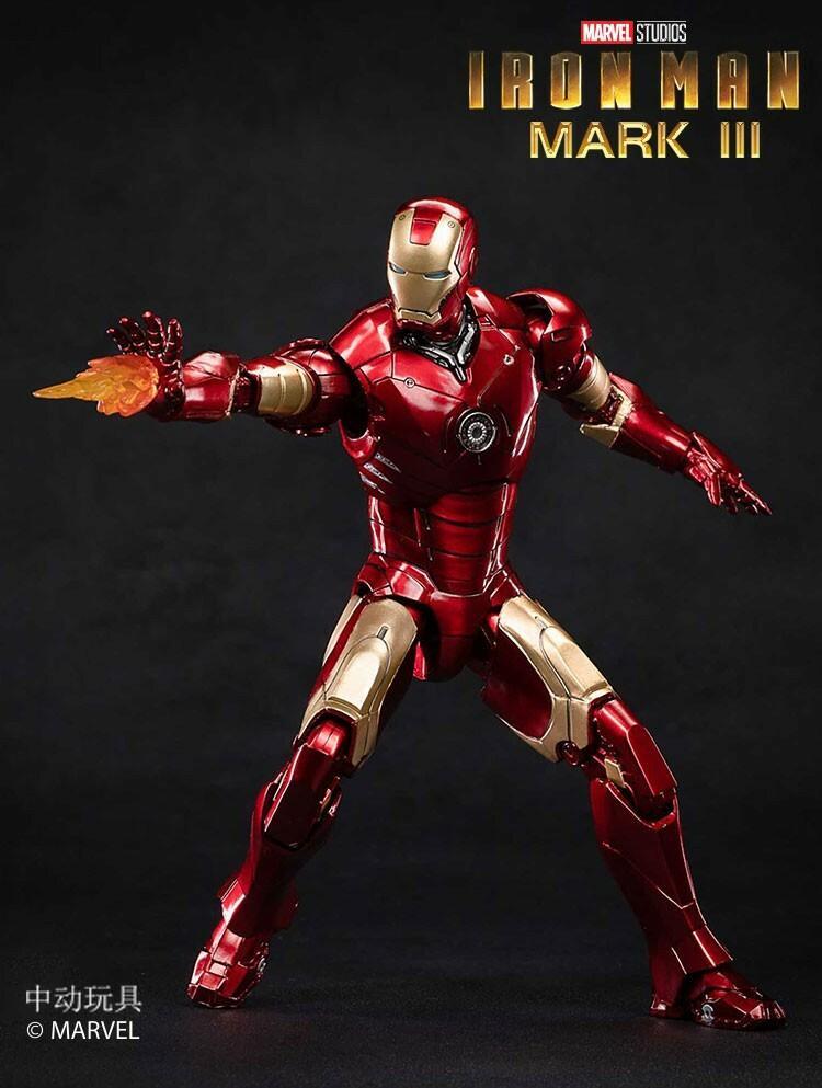 ZD Toys Iron Man Mark III 1:10 Scale Collectible Figure ( No Light Up Function )