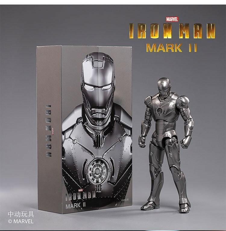 ZD Toys Iron Man Mark II 1:10 Scale Collectible Figure ( No Light Up Function )