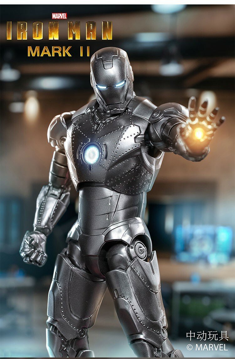 ZD Toys Iron Man Mark II 1:10 Scale Collectible Figure ( No Light Up Function )