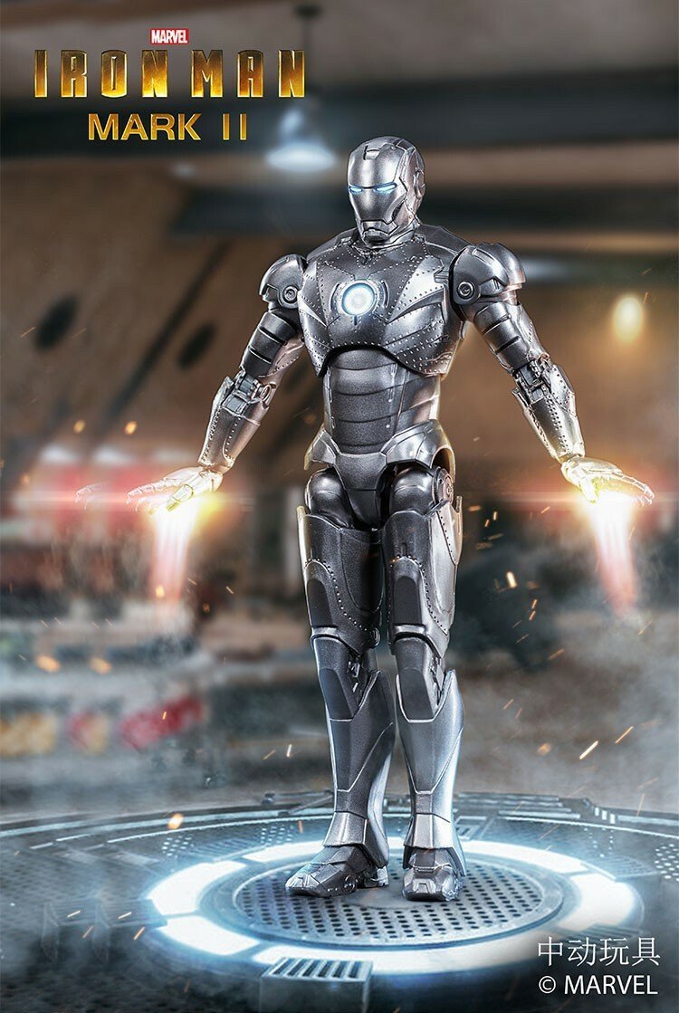 ZD Toys Iron Man Mark II 1:10 Scale Collectible Figure ( No Light Up Function )