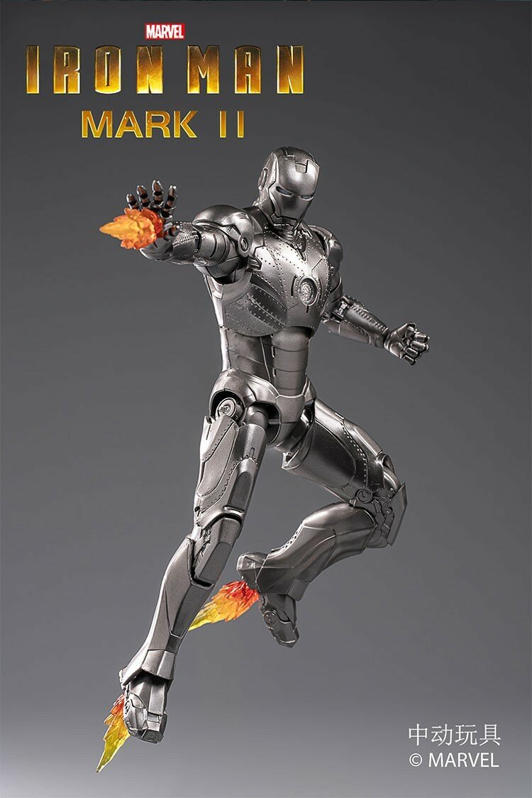 ZD Toys Iron Man Mark II 1:10 Scale Collectible Figure ( No Light Up Function )