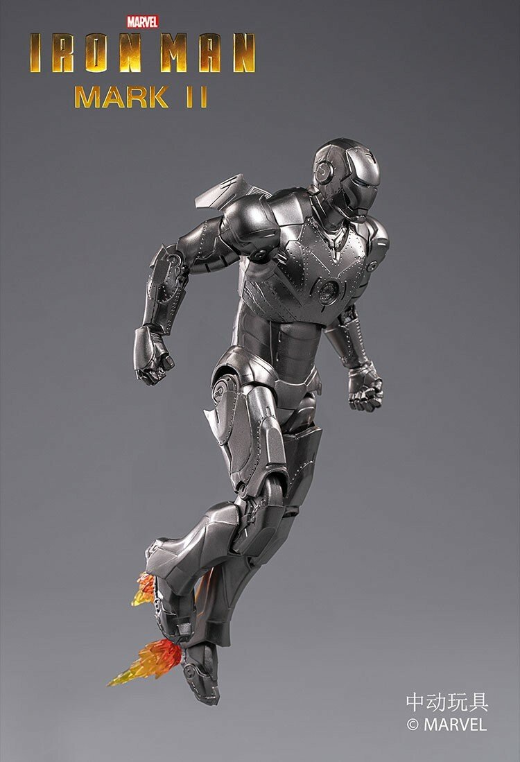 ZD Toys Iron Man Mark II 1:10 Scale Collectible Figure ( No Light Up Function )