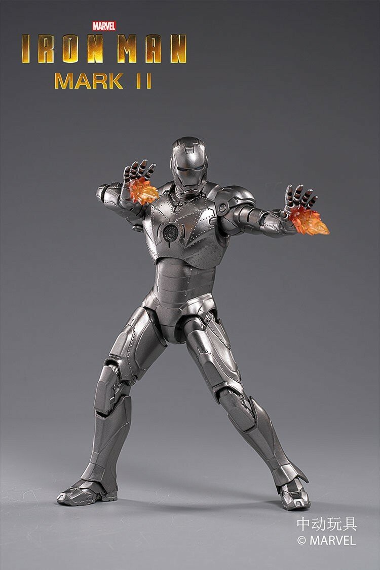 ZD Toys Iron Man Mark II 1:10 Scale Collectible Figure ( No Light Up Function )