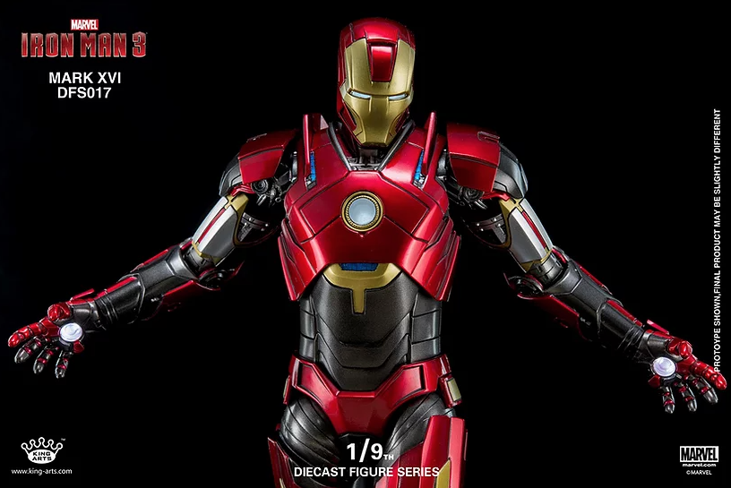 King Arts 1:9 Scale Iron Man Mark XVI Collectible Figure