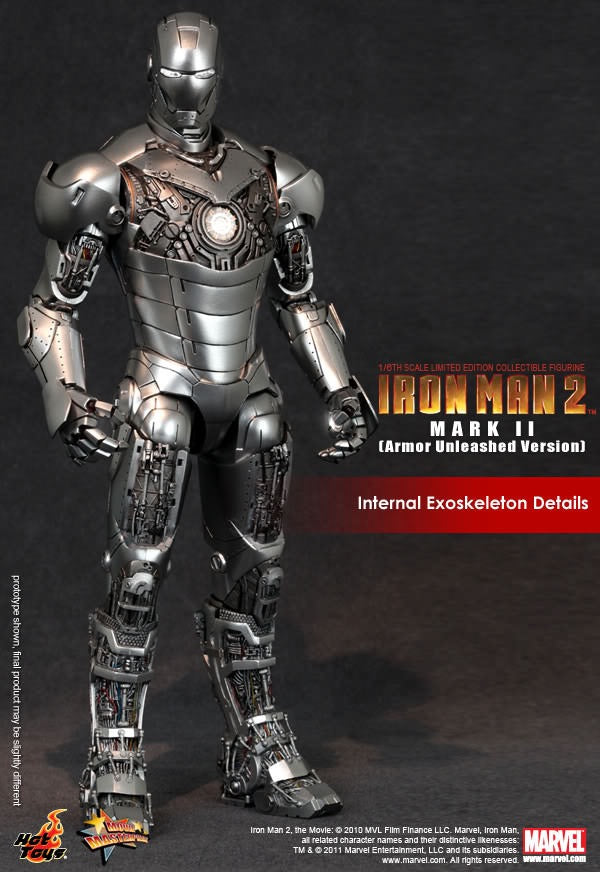 Hot Toys Iron Man 2 - Mark II (Armor Unleashed Version) Exclusive Edition MMS150