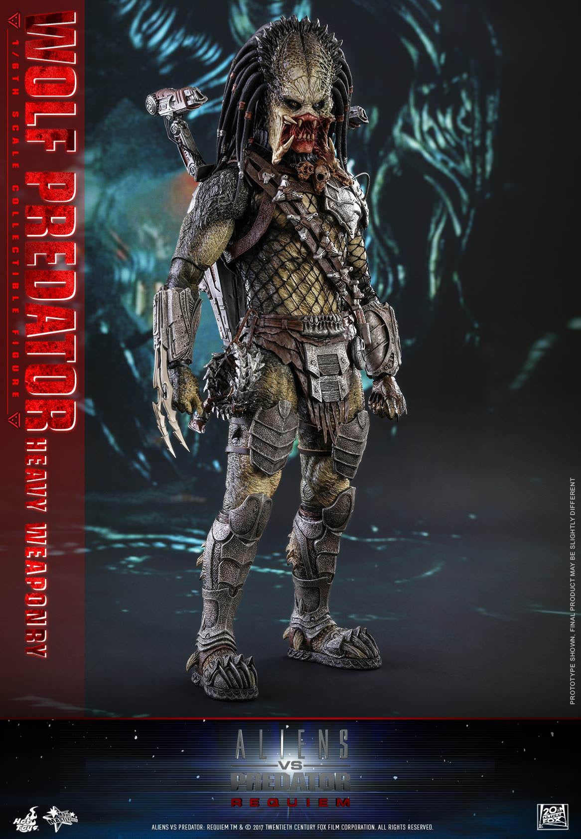 Hot Toys Aliens vs. Predator: Requiem - Wolf Predator (Heavy Weaponry) MMS443