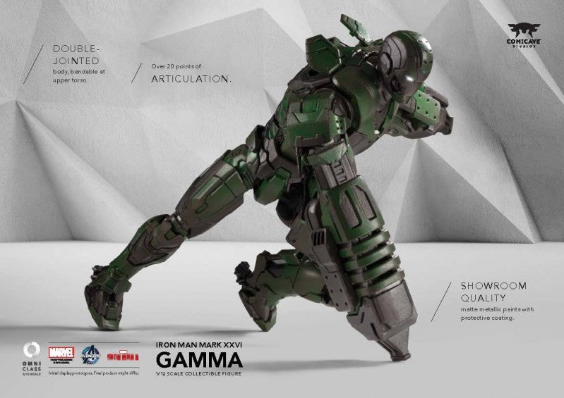 Comicave Studios 1:12 Scale Iron Man Mark XXVI - Gamma Collectible Figure